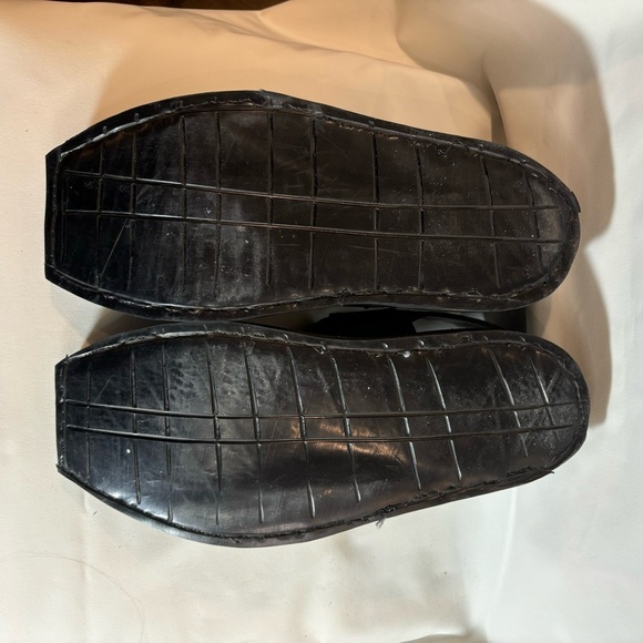 SANDALS Sz 9 Handmade Square Front Cross Top Leather Rubber Sole Adjustable - Picture 8 of 11